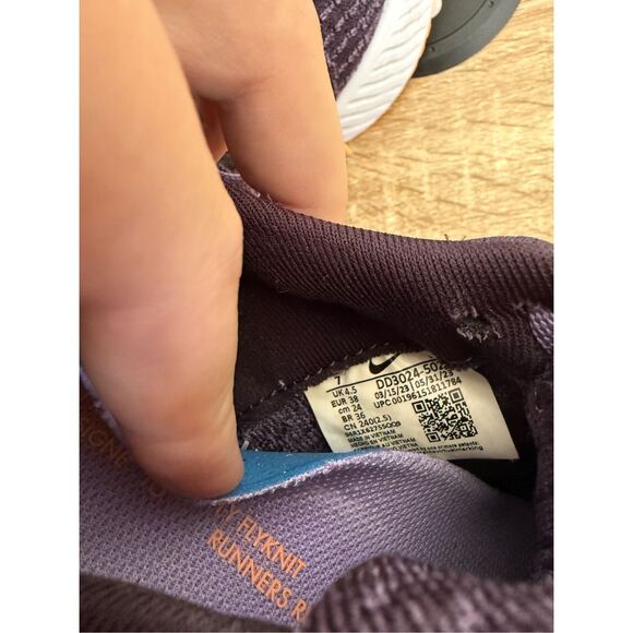 Nike React Infinity Run Flyknit 3 in Cave Purple Women's US Size 7 - Picture 9 of 9